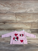 NEW Baby Gap x Disney Minnie Mouse Long Sleeve Shirt Pink sz 6-12m