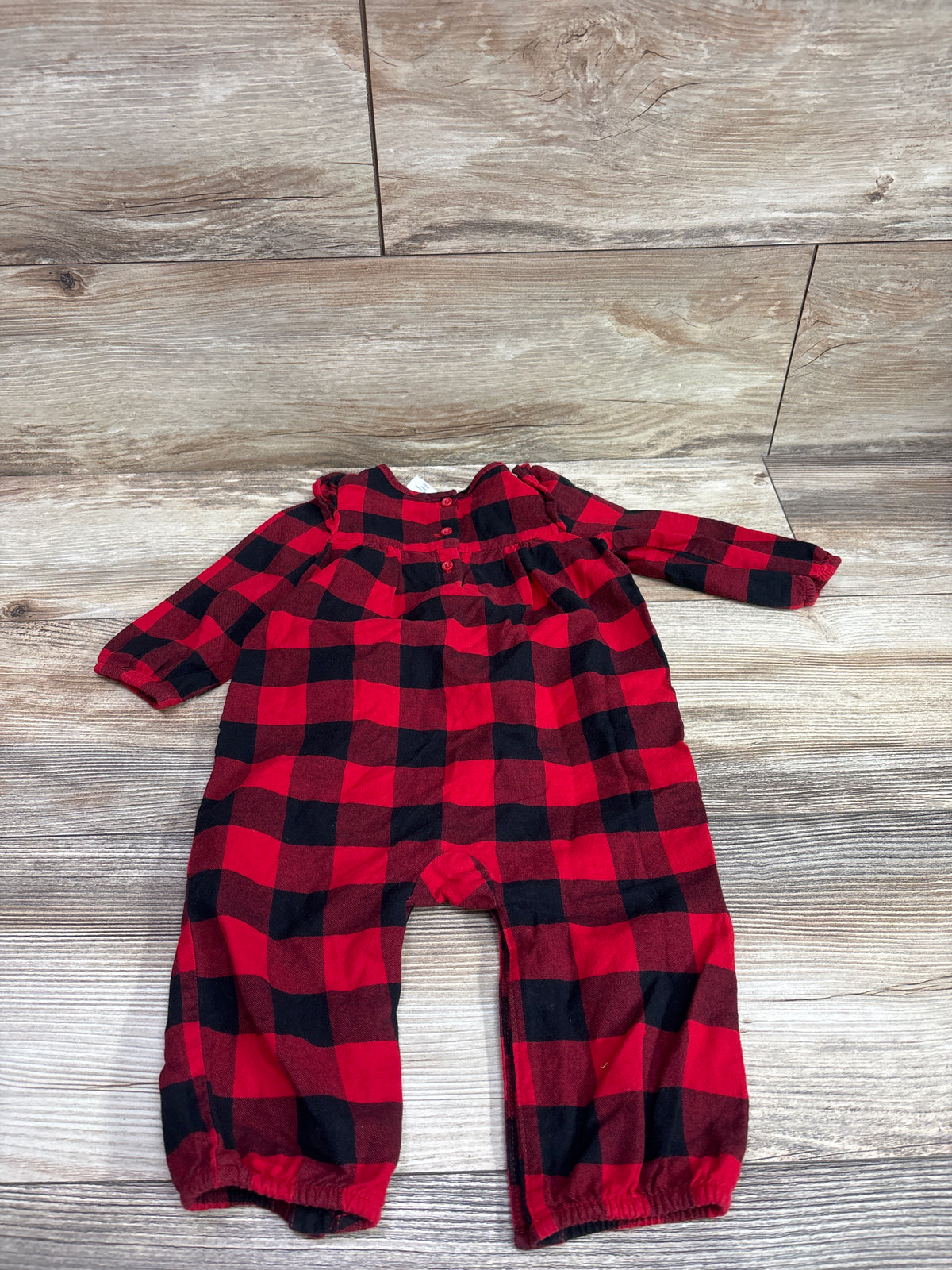 Baby Gap Buffalo Plaid Coverall Red sz 6-12m