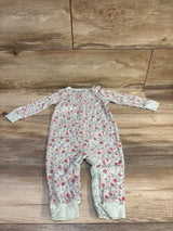 Modern Moments Floral Snap Coverall Blue sz 6-9m