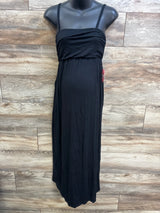 NEW Love Circle Maternity Empire Waist Midi Dress Black sz Medium