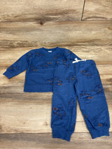 Carter's 2pc Pullover Sweatshirt & Joggers Set Blue sz 18m