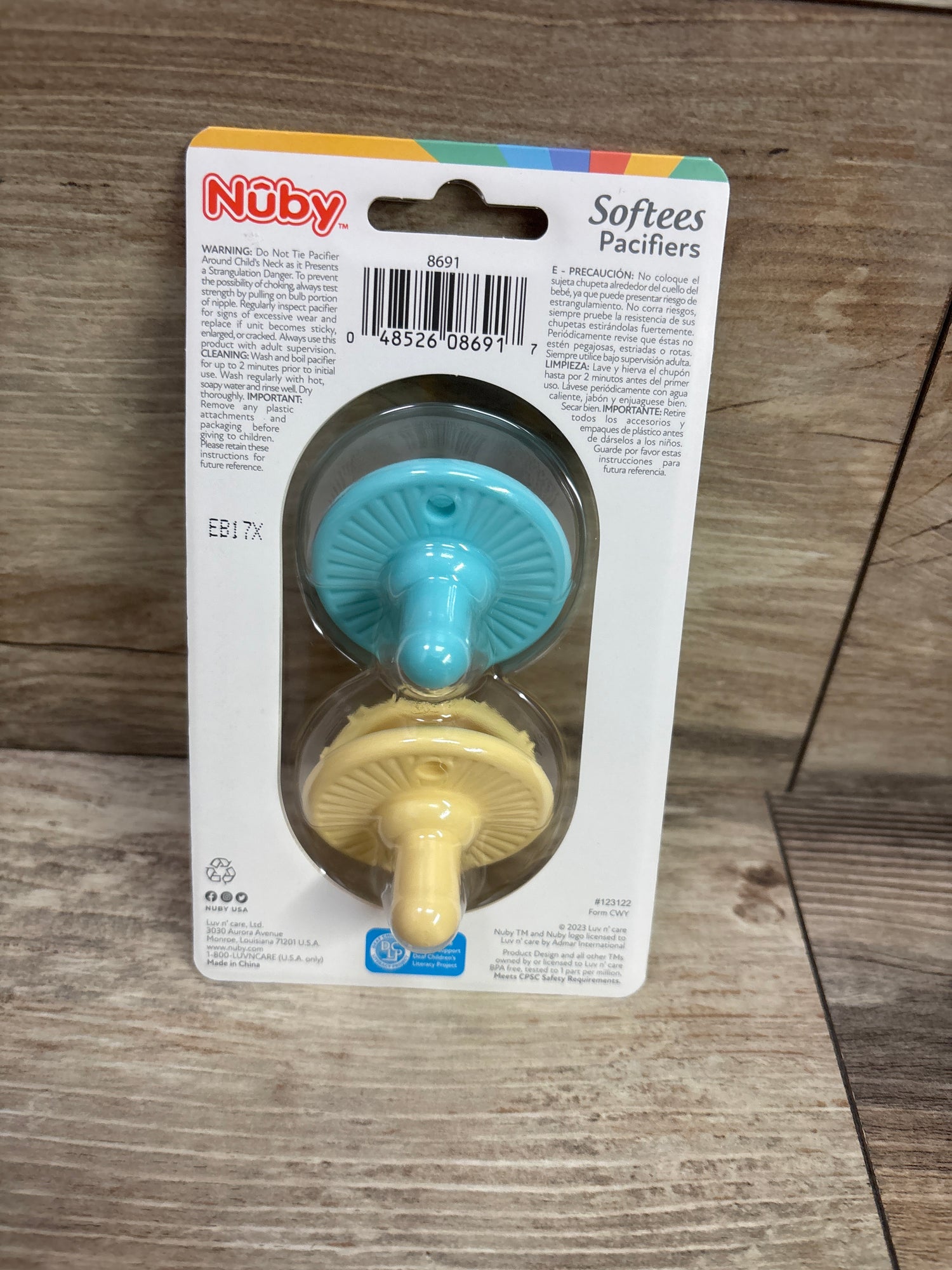 NEW Nuby Softeez Silicone Pacifiers 2pk 0m+
