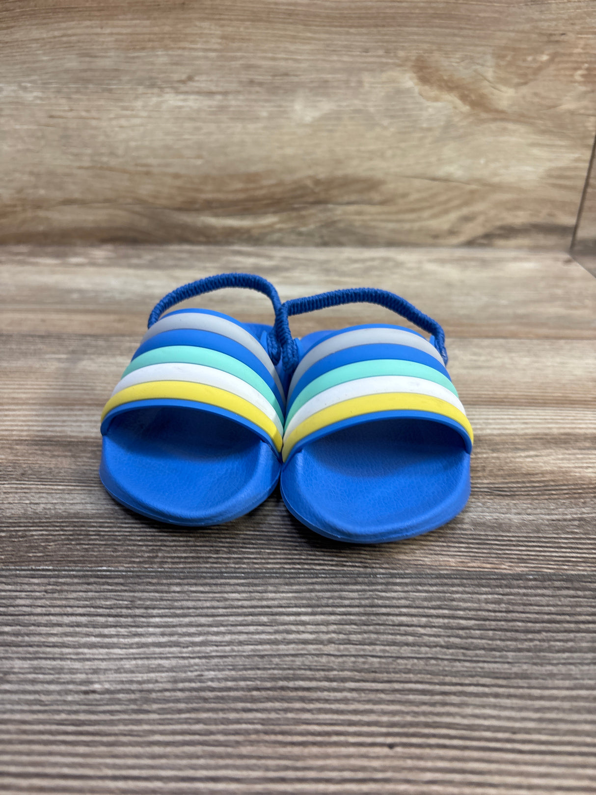 Wonder Nation Slide Sandals Blue sz 5-6c