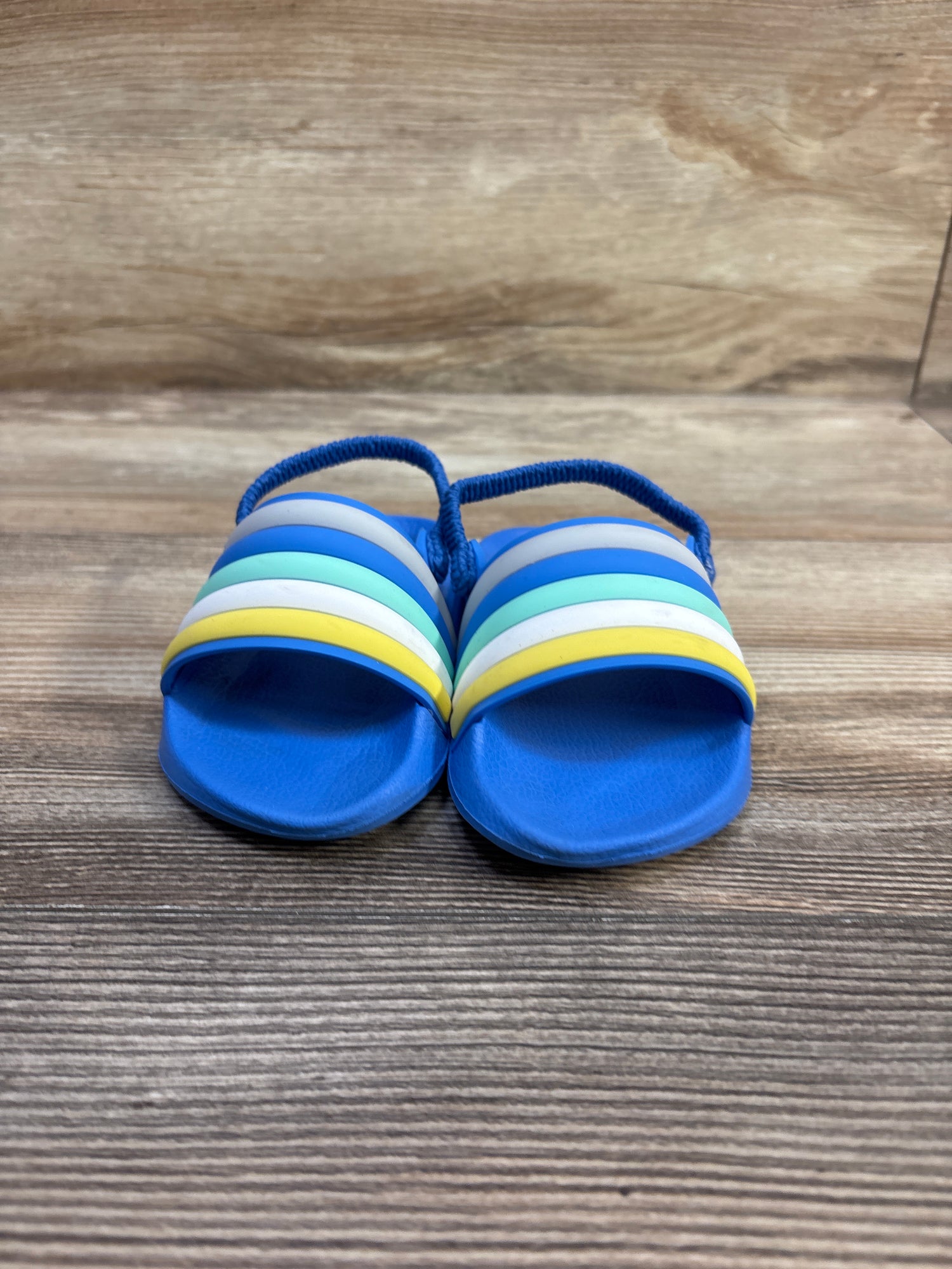 Wonder Nation Slide Sandals Blue sz 5-6c