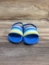 Wonder Nation Slide Sandals Blue sz 5-6c