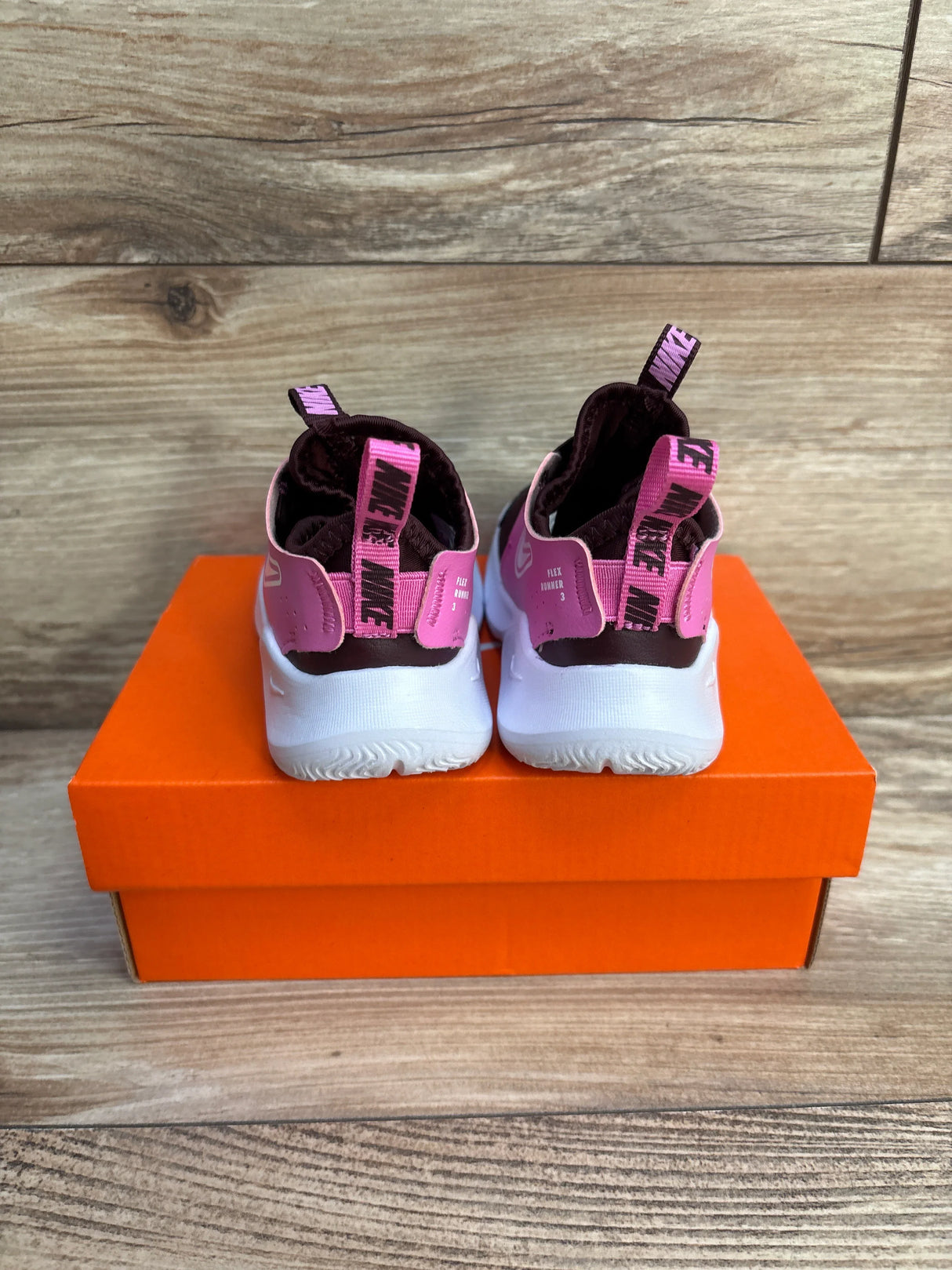 Nike Flex Runner 3 TD 'Burgundy Crush' Sneakers sz 6c