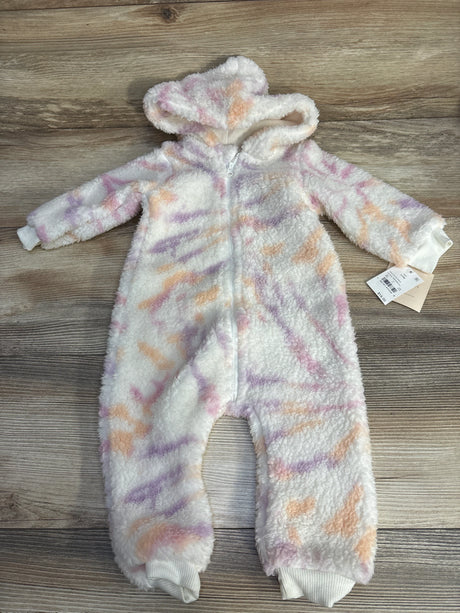 NEW Grayson Mini Sherpa Hooded Coverall White sz 6-9m - Me n Mommy To Be