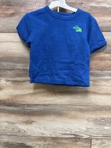 NEW Cat & Jack 2Pc French Terry Later Gator Shirt & Short Set Blue sz 18m