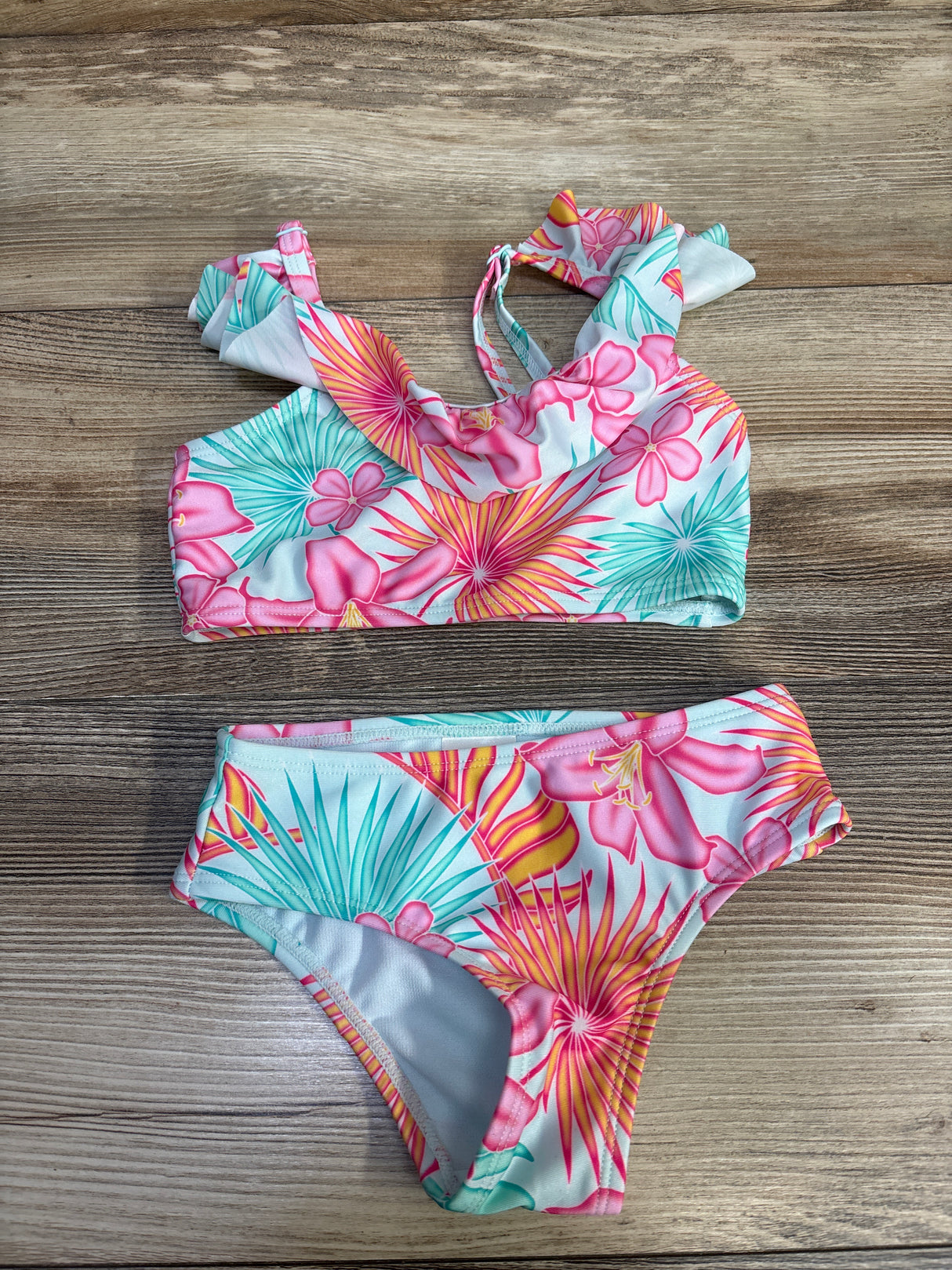 Member's Mark 2pc Ruffle Swimsuit Set Blue sz 2T