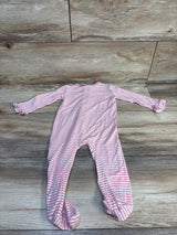 Little Me Striped Sleeper Pink sz 9m