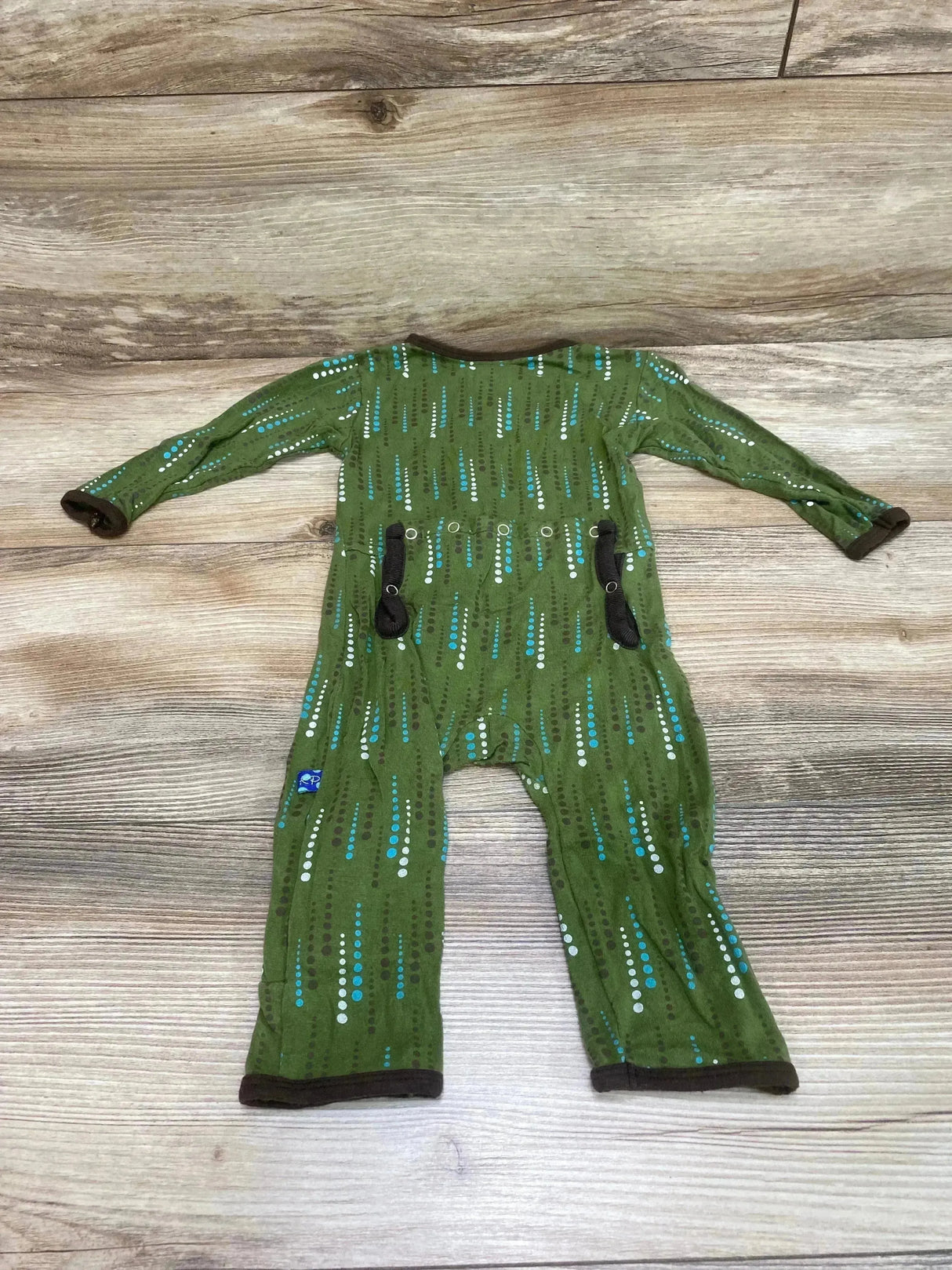 Kickee Pants Coverall Green sz 3-6m