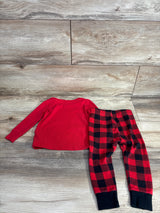 Old Navy 2pc Jolly Crew Pajama Set Red sz 18-24m