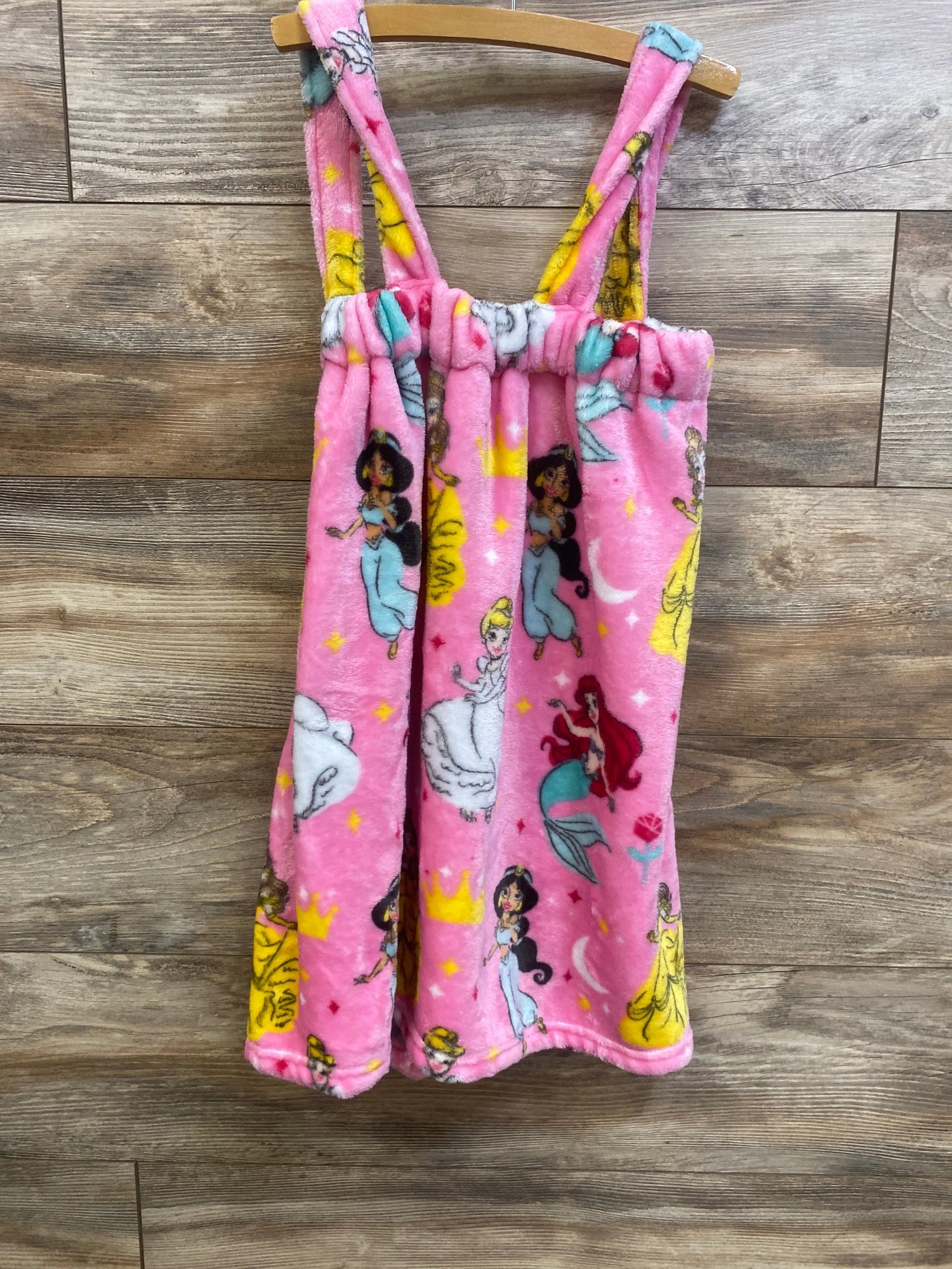 Disney Princess Plush Strap Bath Wrap Pink sz 4T+