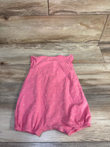 Carter's Button Front Shortie Romper Pink sz 18m