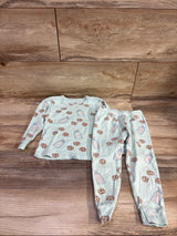 Monica + Andy 2pc Cookies & Milk Pajama Set Mint sz 3T