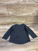 Cat & Jack Ribbed Long Sleeve Shirt Grey sz 2T