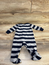 Carter's Striped Blanket Sleeper Grey sz 6m