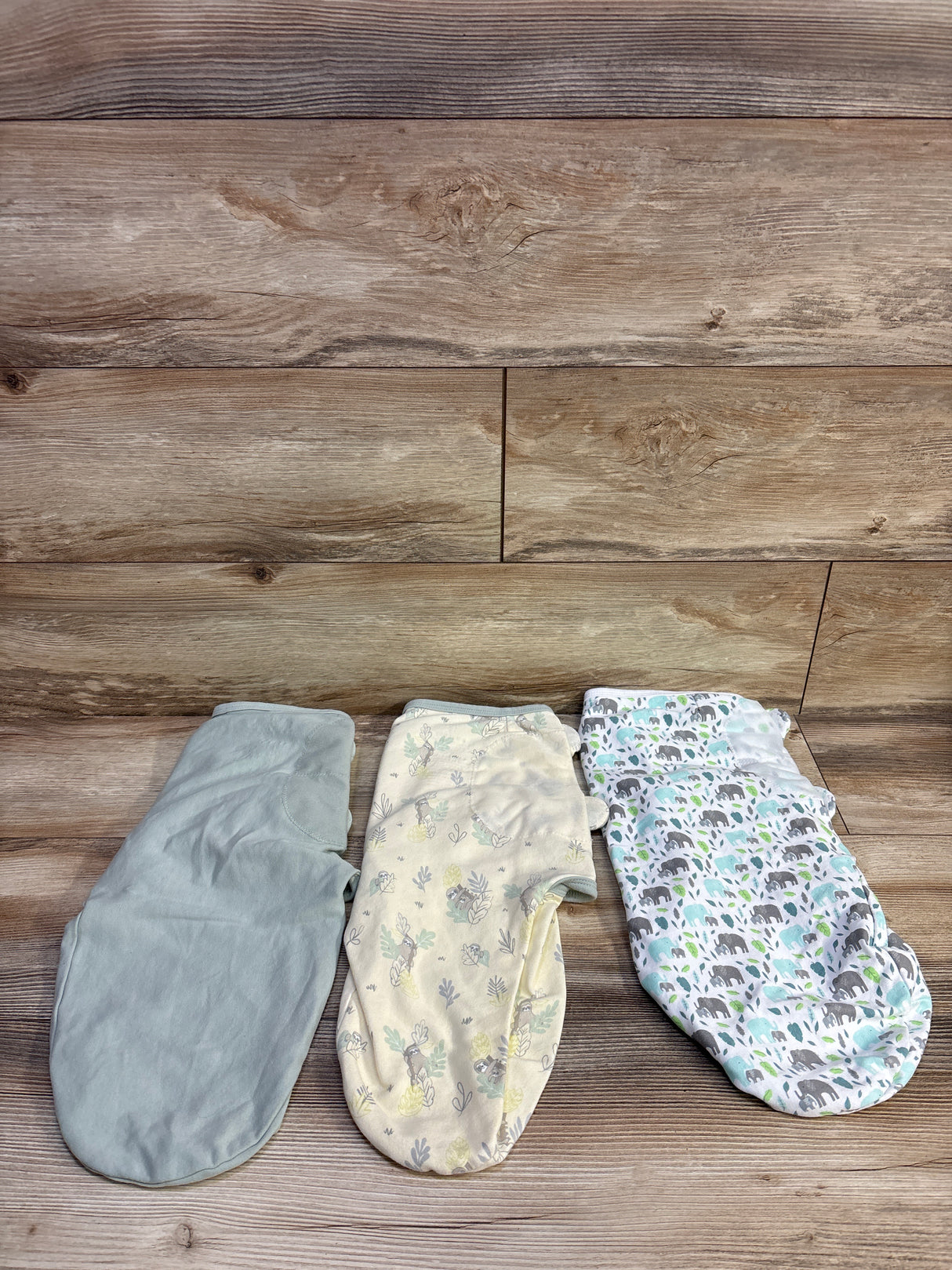 SwaddleMe by Ingenuity 3pk Swaddle Wraps Green sz 0-3m