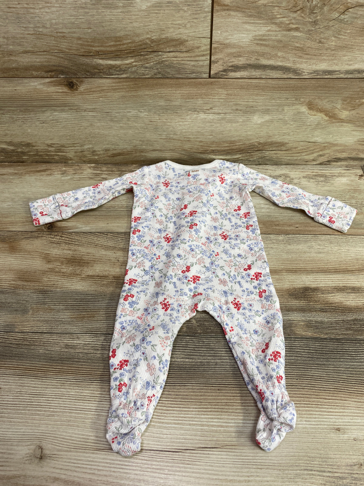 Cotton On Baby Organic Floral Sleeper White sz 3-6m