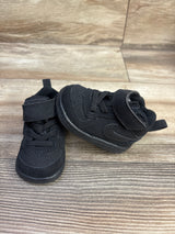 Nike Court Borough Mid TD 'Triple Black' Sneakers sz 2c