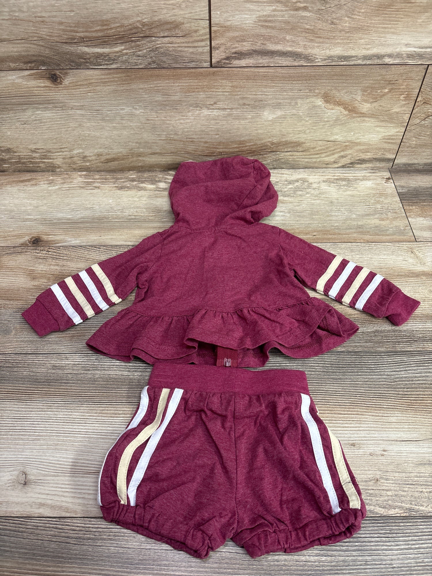 Colosseum 2pc Florida State Seminoles Peplum Jacket & Shorts Set Red sz 3-6m