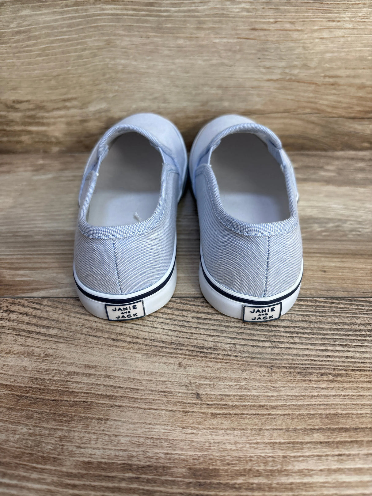Janie & Jack Oxford Cotton Slip On Sneakers Zen Blue sz 12c - Me n Mommy To Be