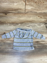 Carter's Hooded Striped Shirt Grey sz 6m