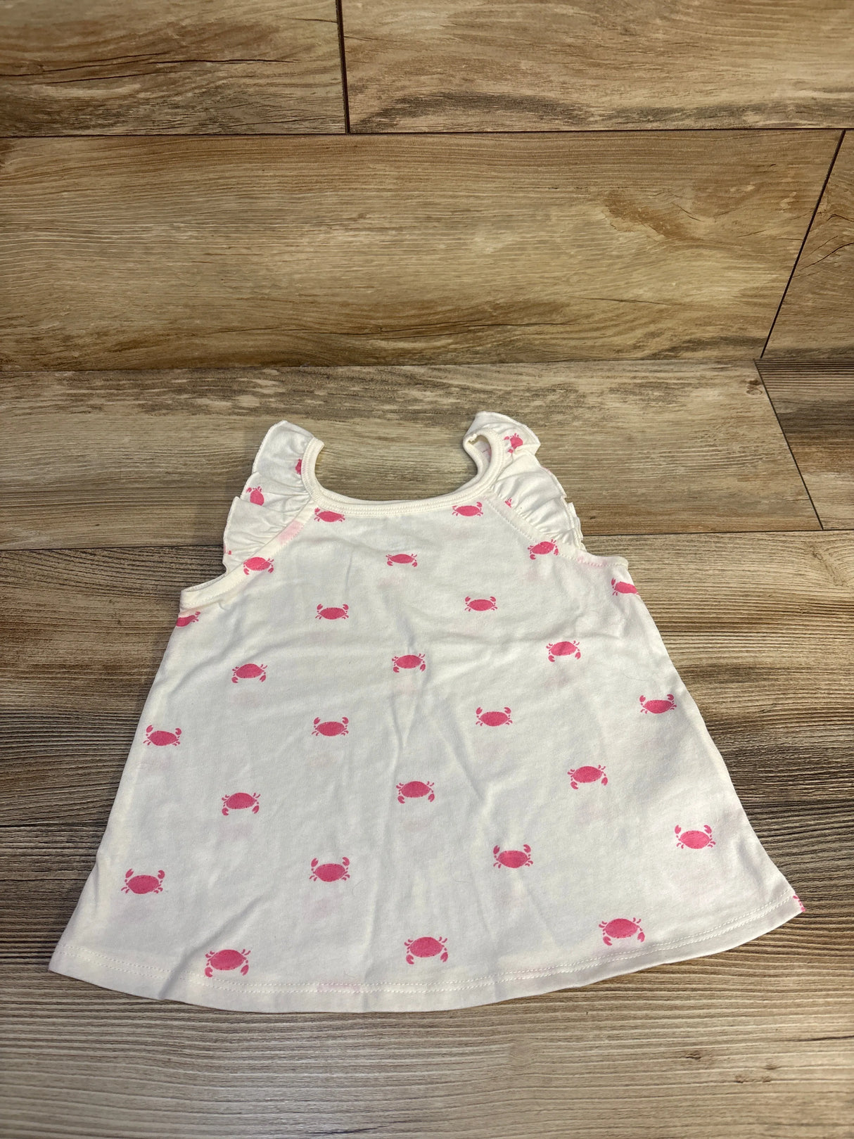 Carter's Crab Print Tank Top White sz 3T