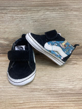 Vans Llamas Infant Sk8-Hi Crib Shoe Black/Blue Sz 2c