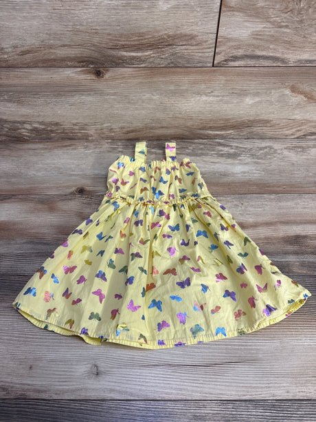 Smocked Butterfly Print Dress Yellow sz 18m - Me n Mommy To Be