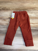 NEW Cat & Jack Ottoman Knit Joggers Fiery Brown sz 2T