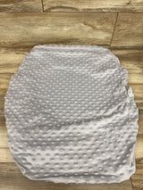 The Peanutshell Minky Changing Pad Cover Grey 16x32''