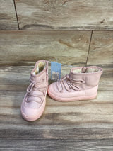 NEW Cat & Jack Sophia Fur-Lined Winter Boots Pink sz 9c