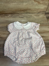 Peter Pan Collar Floral Bubble Romper White sz 3m