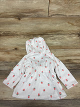 Just One You Strawberry Bath Robe White sz 0-9m