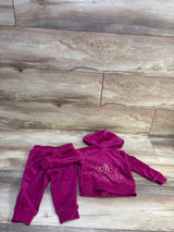 Juicy Couture 2pc Terry Sweatshirt & Joggers Set Hot Pink sz 12m