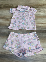 PJ Essentials 2pc Bunny Pajama Set Pink sz 2T