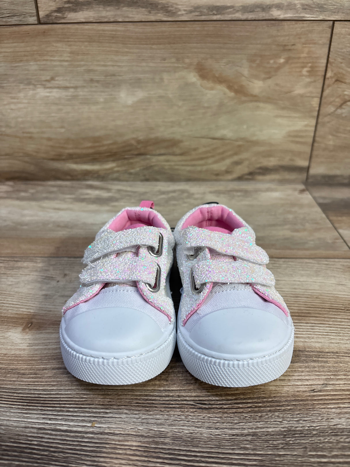 NEW Bocca Canvas Walking Sneakers Glitter White sz 5c