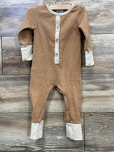 Orcas Lucille Waffle Romper Mushroom sz 12-18m