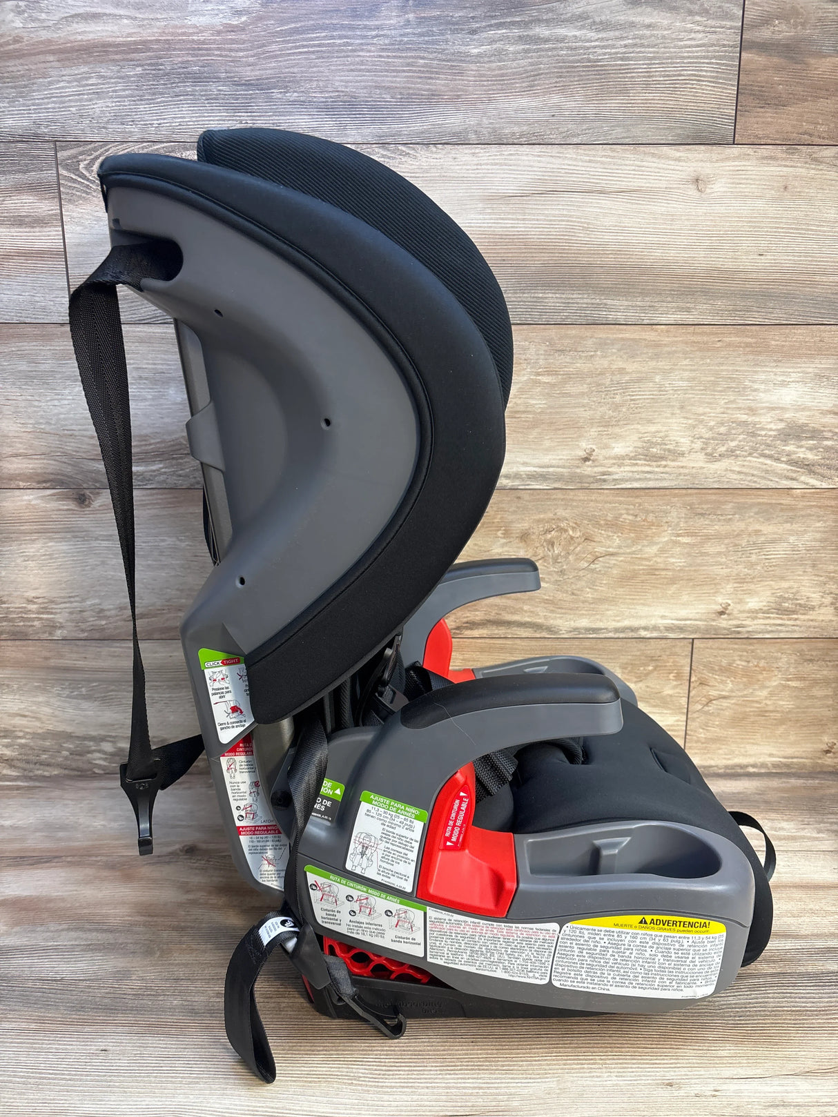 Britax Grow With You ClickTight Harness-2-Booster Car Seat in Black Contour 25-120lbs