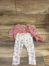 Laughing Llama 3pc Plush Sweatshirt, Pants, & Headband Set Pink sz 9m