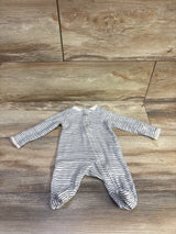 Little Planet Organic Striped Sleeper Cream sz Newborn