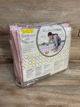 BreathableBaby Breathable Mesh Crib Liner in Pink Print - Me n Mommy To Be
