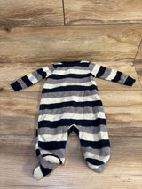 Koala Baby Striped Blanket Sleeper Navy sz 0-3m