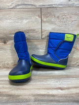 NEW Crocs Lodgepoint Snow Boot Blue sz 1Y