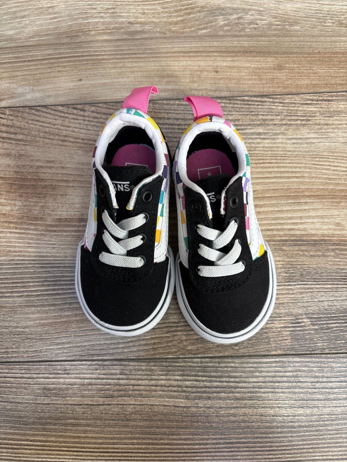 Vans Old Skool V 'Party Checker' Sneakers sz 4c