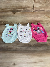 Disney Baby 3pk Minnie Mouse Bodysuits Pink sz 0-3m