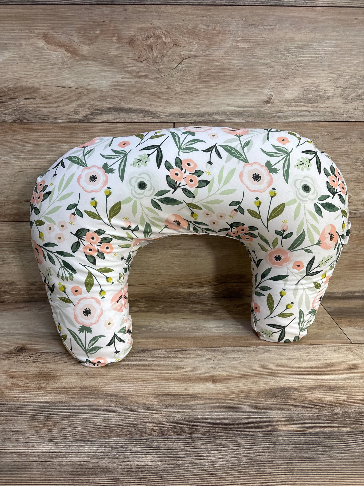 Boppy Nursing Pillow with Pink Garden Slipcover