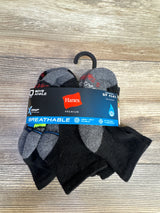 NEW Hanes Premium X-Temp Boys' Ankle Socks 10pk sz S/4.5c-8.5c