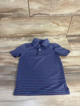 Class Club Stripe Synthetic Polo Blue sz 2/3